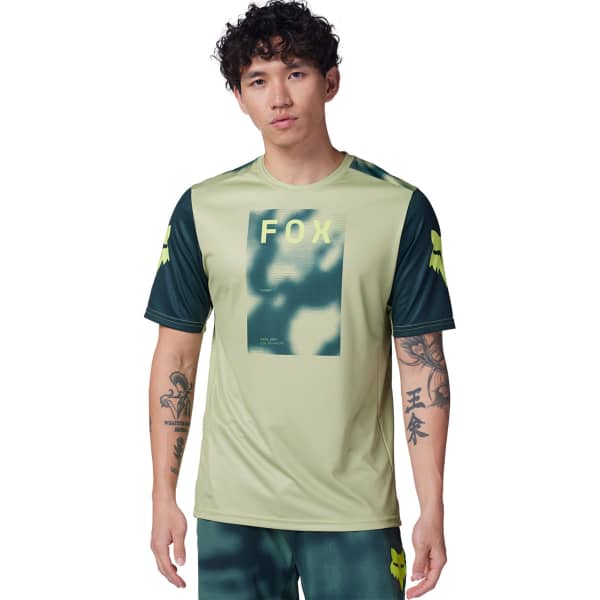 Maillot VTT FOX RANGER SS JERSEY RACE PALE GREEN