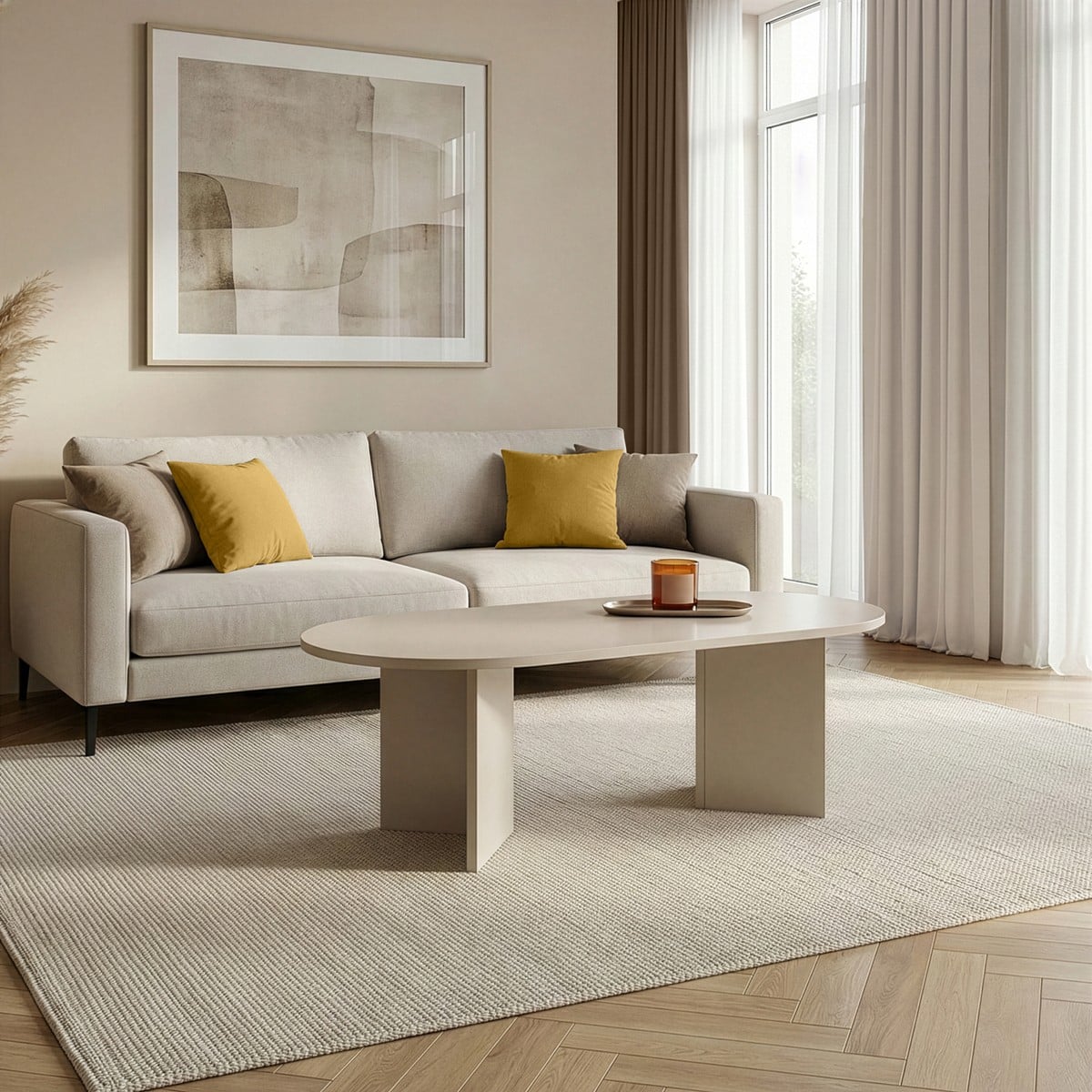 Calicosy - Ovale salontafel B119 cm - IRIS