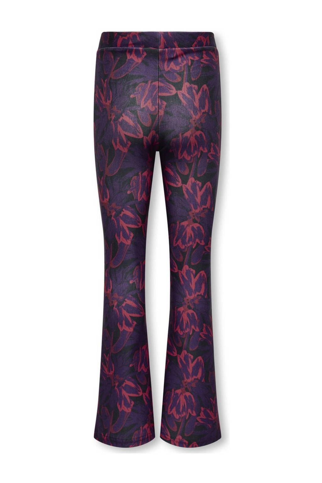 ONLY flared broek KOGESRA met all over print paars/roze