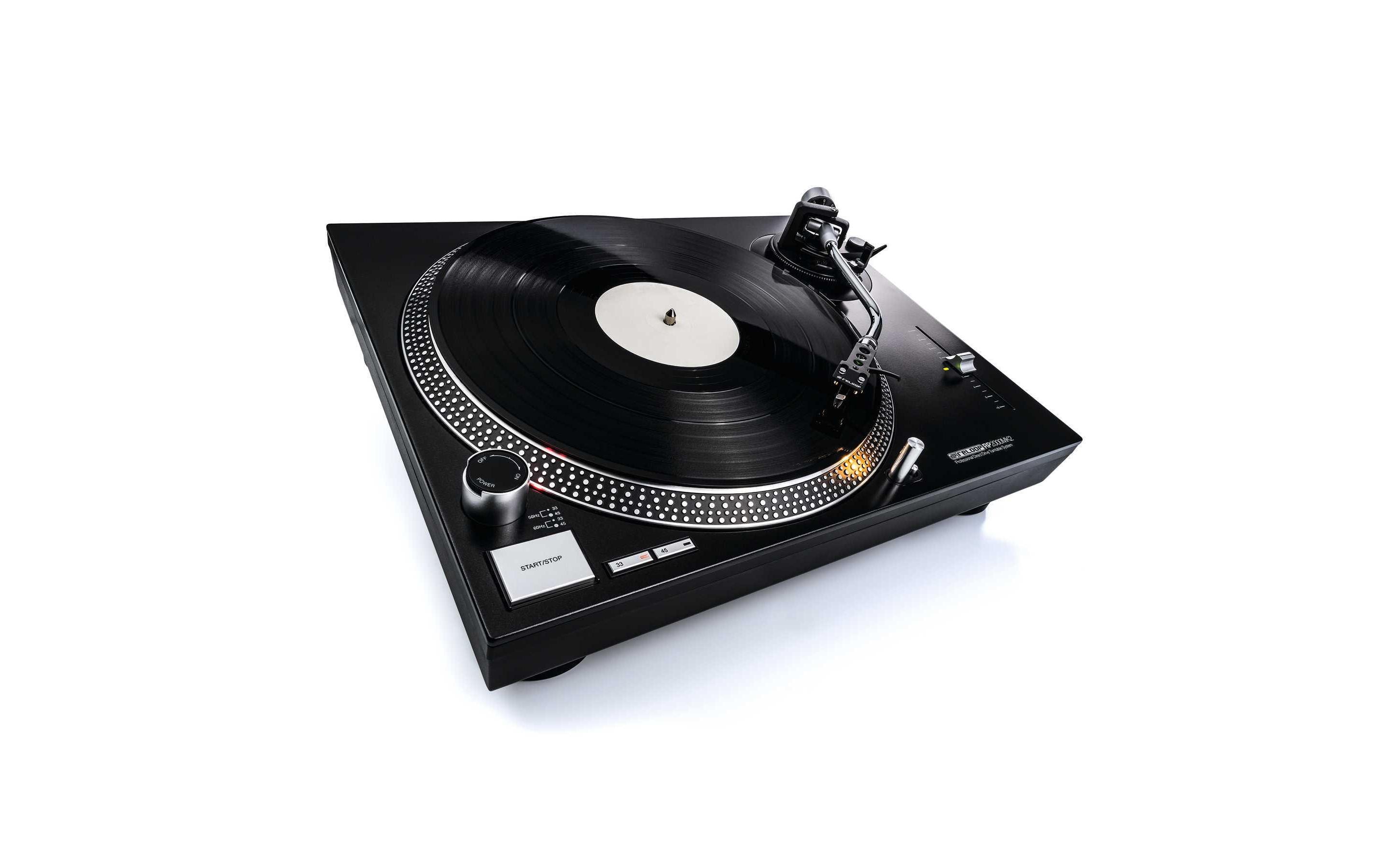 Plattenspieler RP-2000 MK2 Schwarz<br>DJ-Plattenspieler mit quarzgesteuertem Direktantrieb