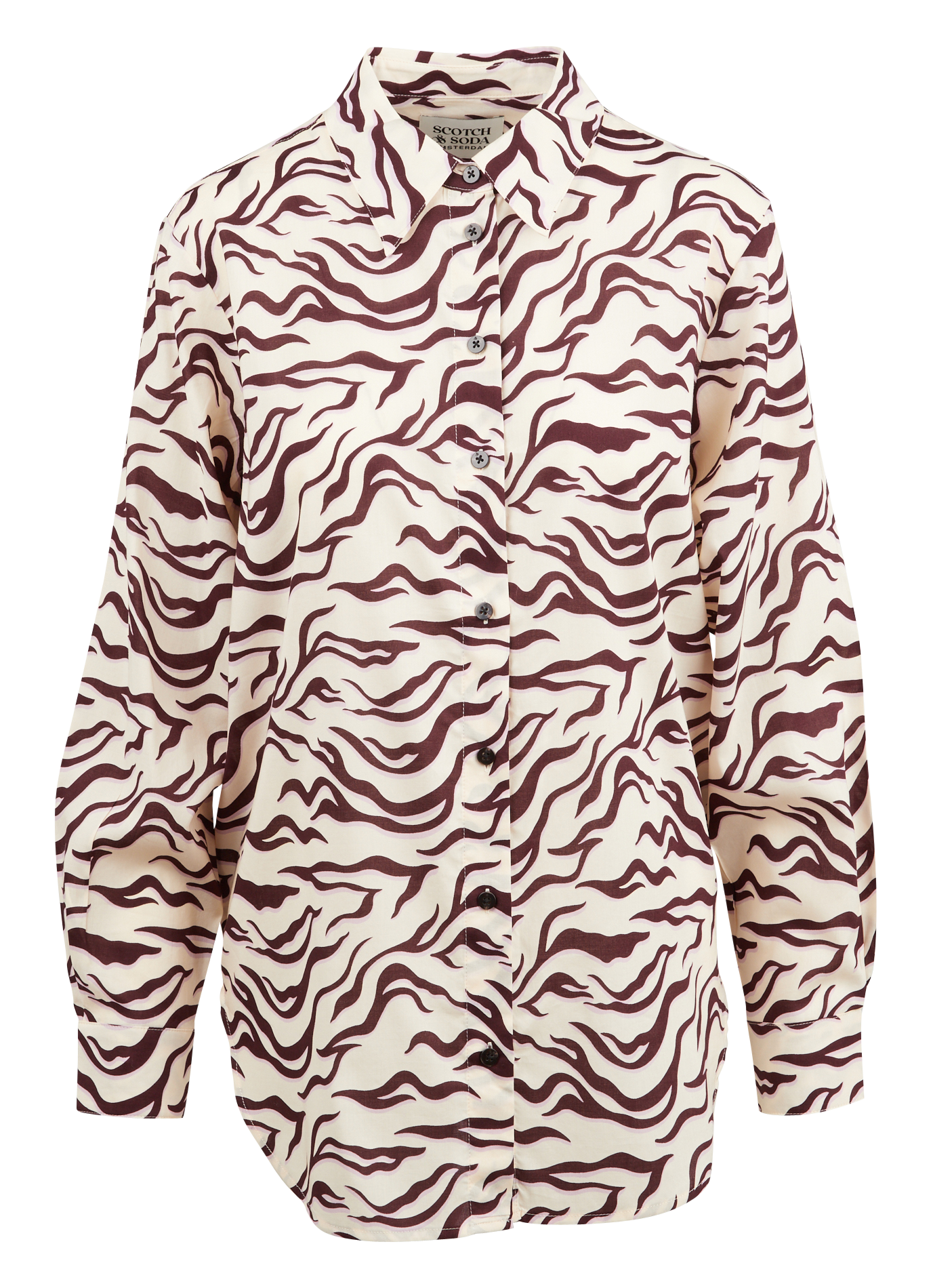 Chemise col classique imprimée| Multicolore