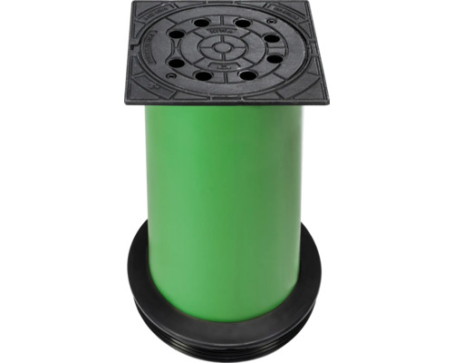 Telescopische putdeksel met ventilatie DN 315 mm belastingsklasse B 125 incl. groene buis