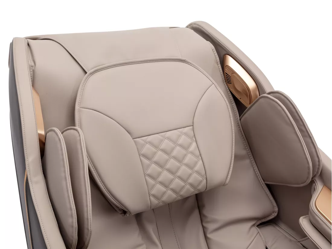 Fauteuil massant en simili -Système zero gravité - Beige - MOWATA