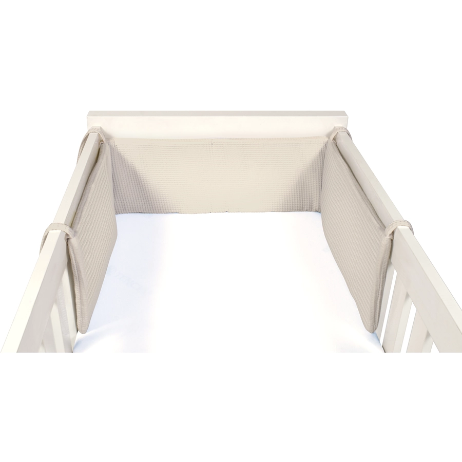 Dr. Sonne Nestchen Waffelpiquet Uni sand 26 x 180 cm