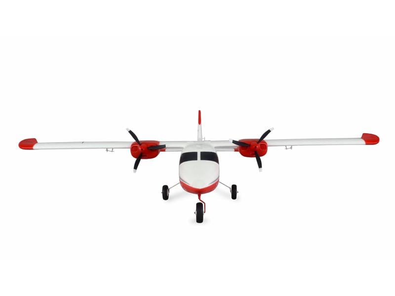 Amewi Motorflugzeug P68 Hochdecker 850 mm Rot, PNP Zweimotoriges Trainer-Flugmodell