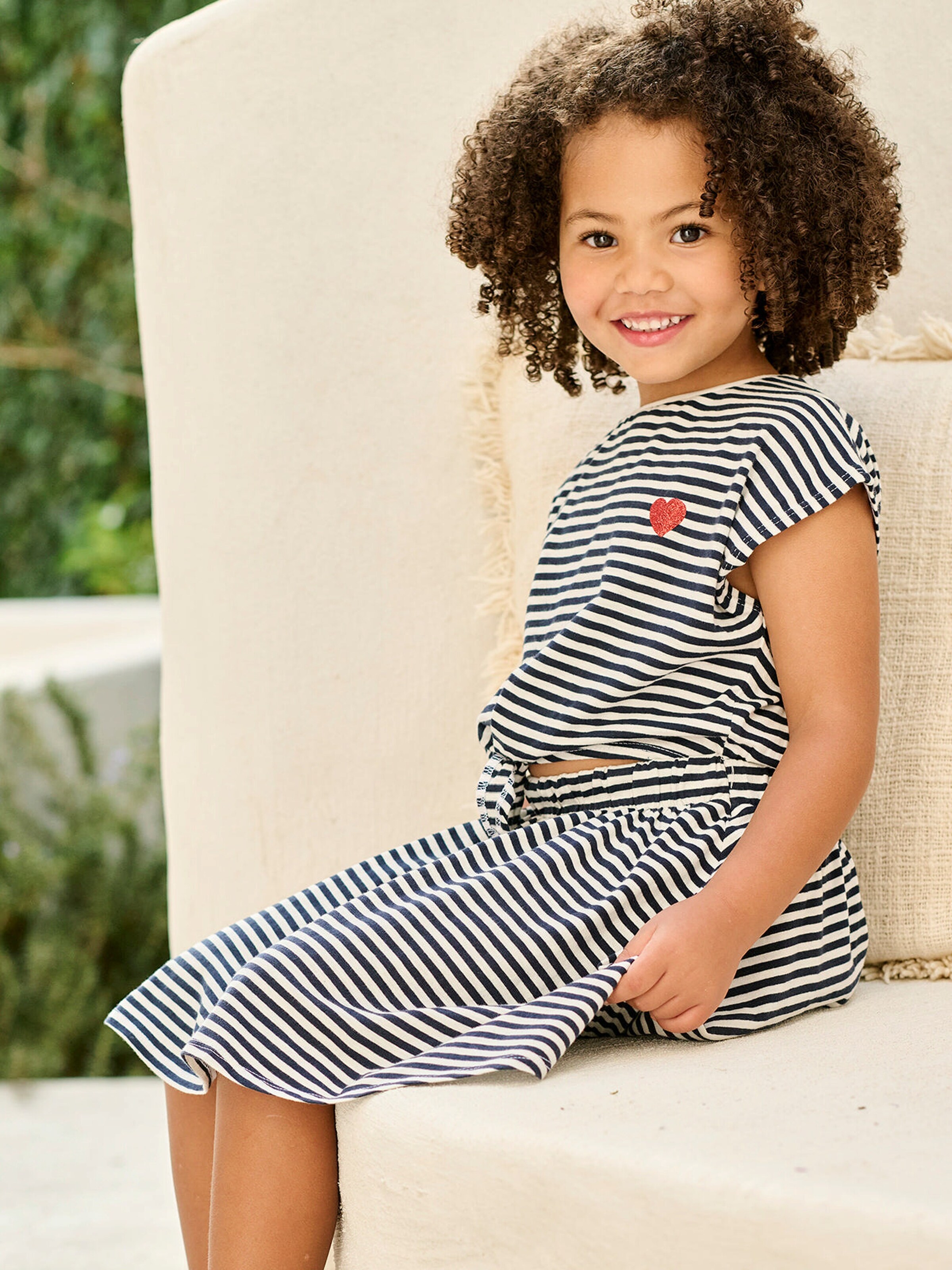 Vertbaudet Mädchen 2-in-1-Kleid marine