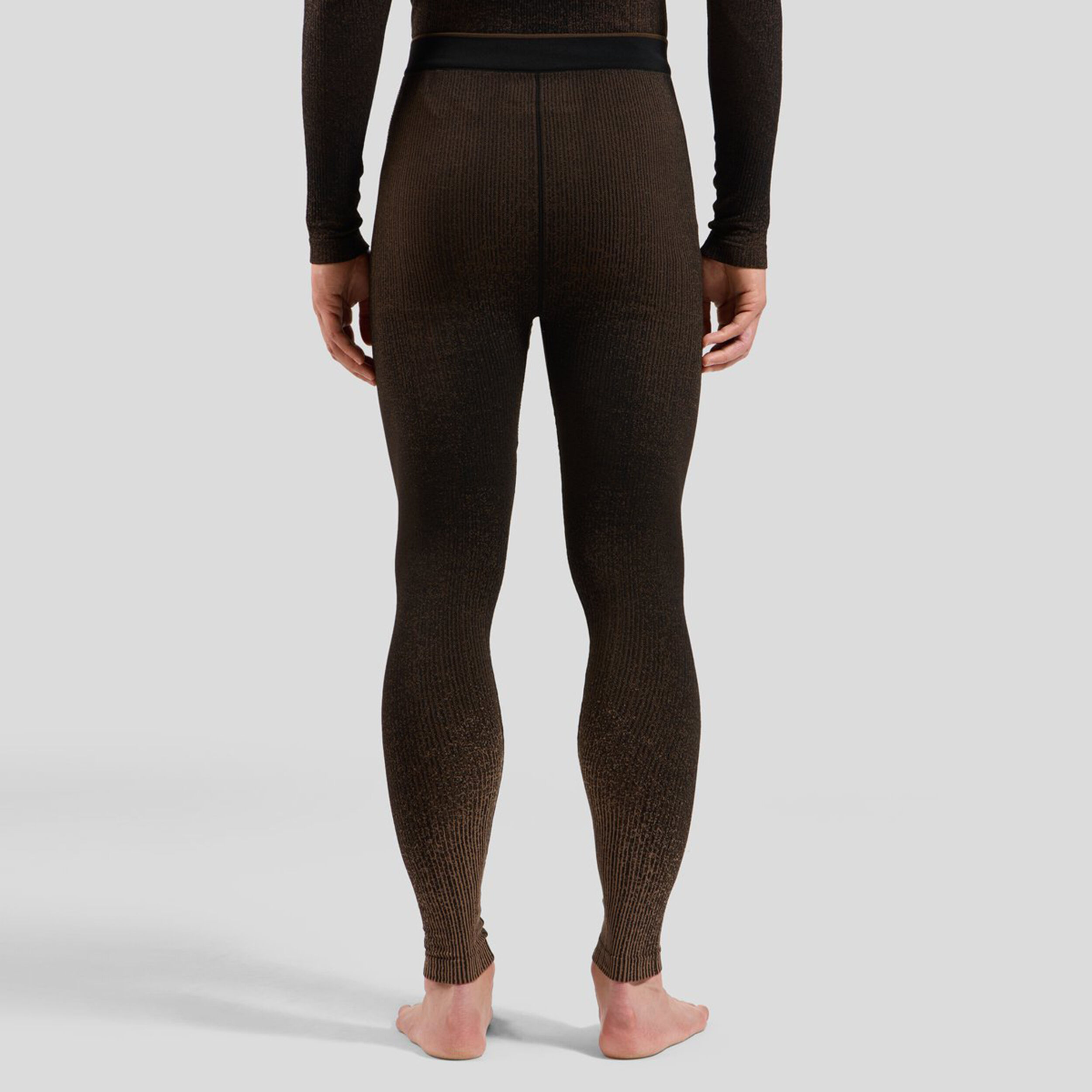 Odlo Performance Warm Blackcomb Collant Tight Hommes - Marron