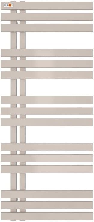 MERT Design Badheizkörper ELEN, Tiefschwarz RAL 9005 matt Struktur, 500x1500 mm inklusive Wandhalterungen, Blindstopfen, Entlüftungsstopfen, Dübel -und Schrauben