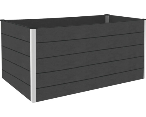 Klassieke verhoogde tuinbak GroJa Flex BPC, plug-in, 150 x 70 x 75 cm, antraciet