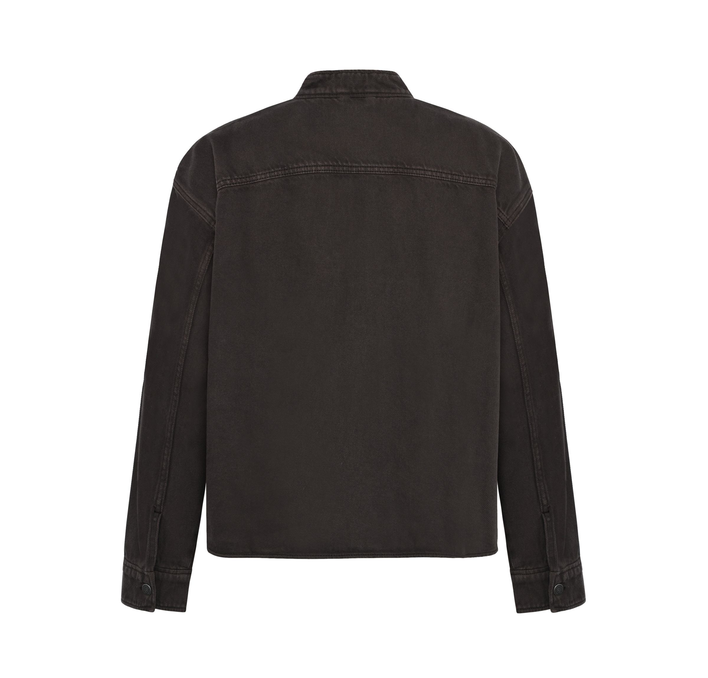Loose Stand Collar Heavy Twill Overshirt W