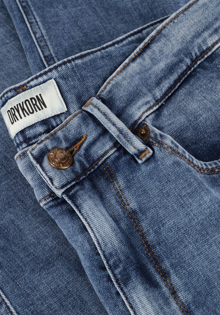 blauwe drykorn mom jeans flown