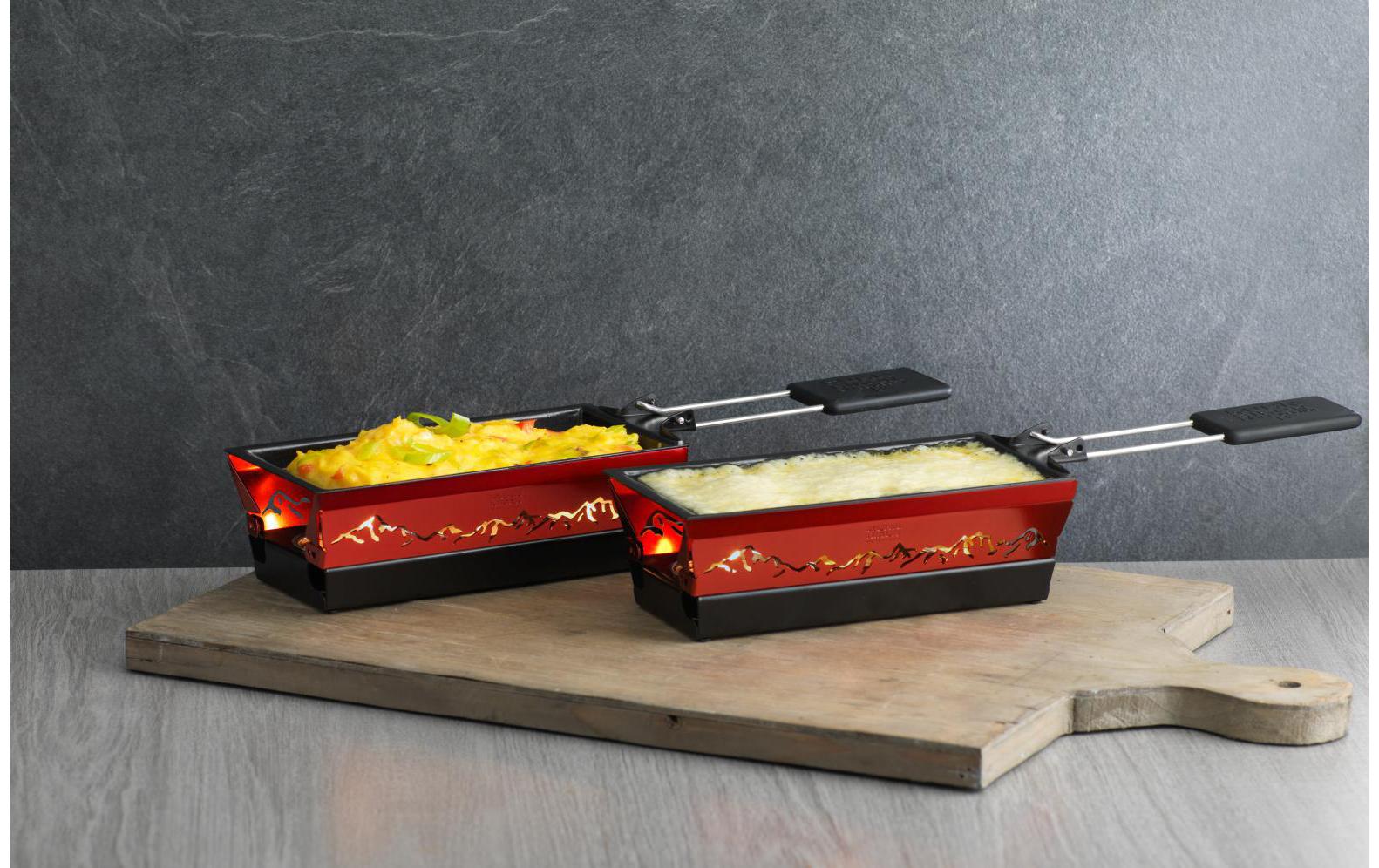 Teelicht-Raclette Mini Candle Light RotRaclette-Vergnügen bei Kerzenschein