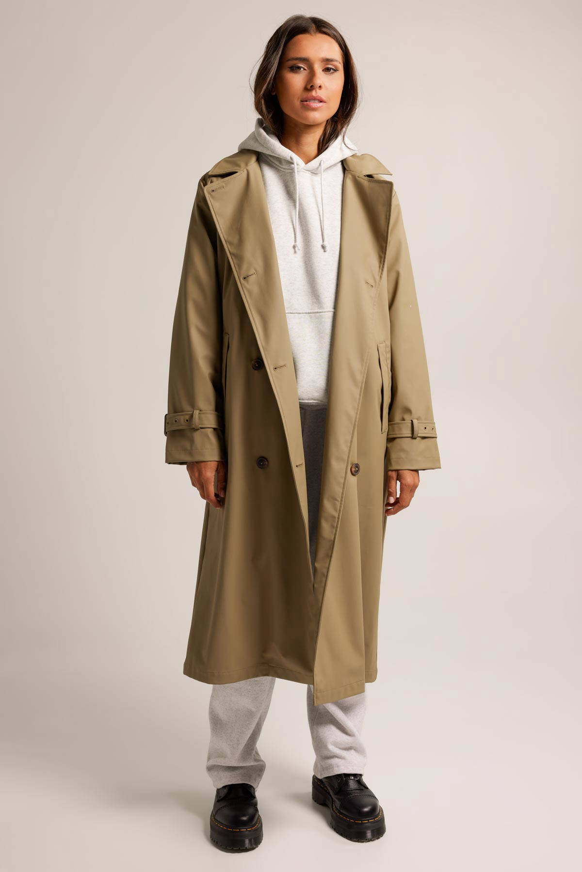 America Today Regenjas Joan van polyester kaki
