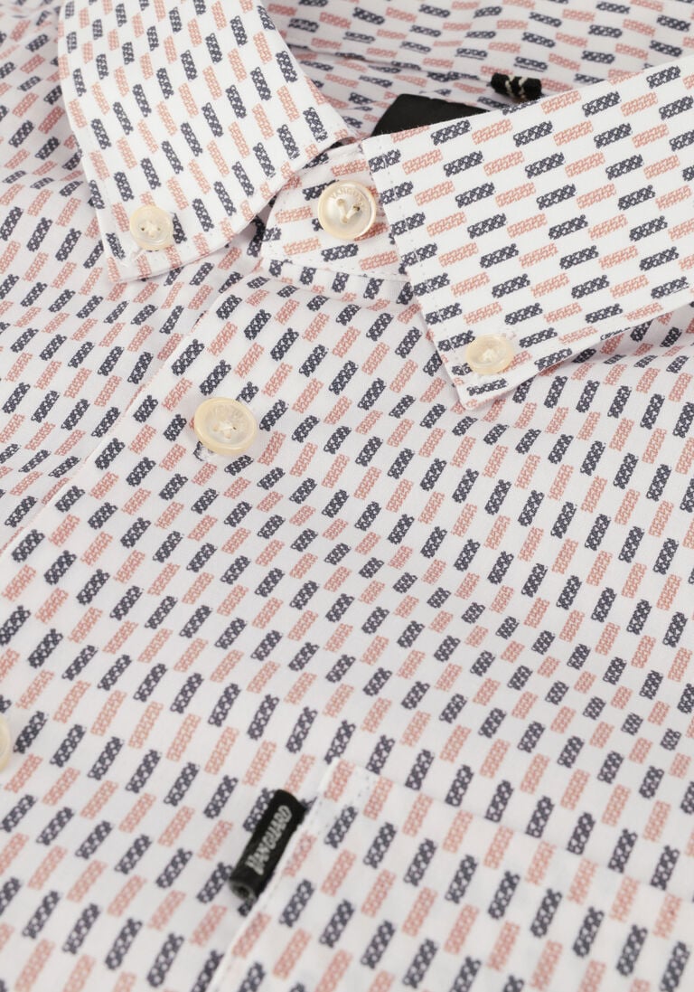 VANGUARD gebroken wit vanguard klassiek overhemd long sleeve shirt print on poplin stretch