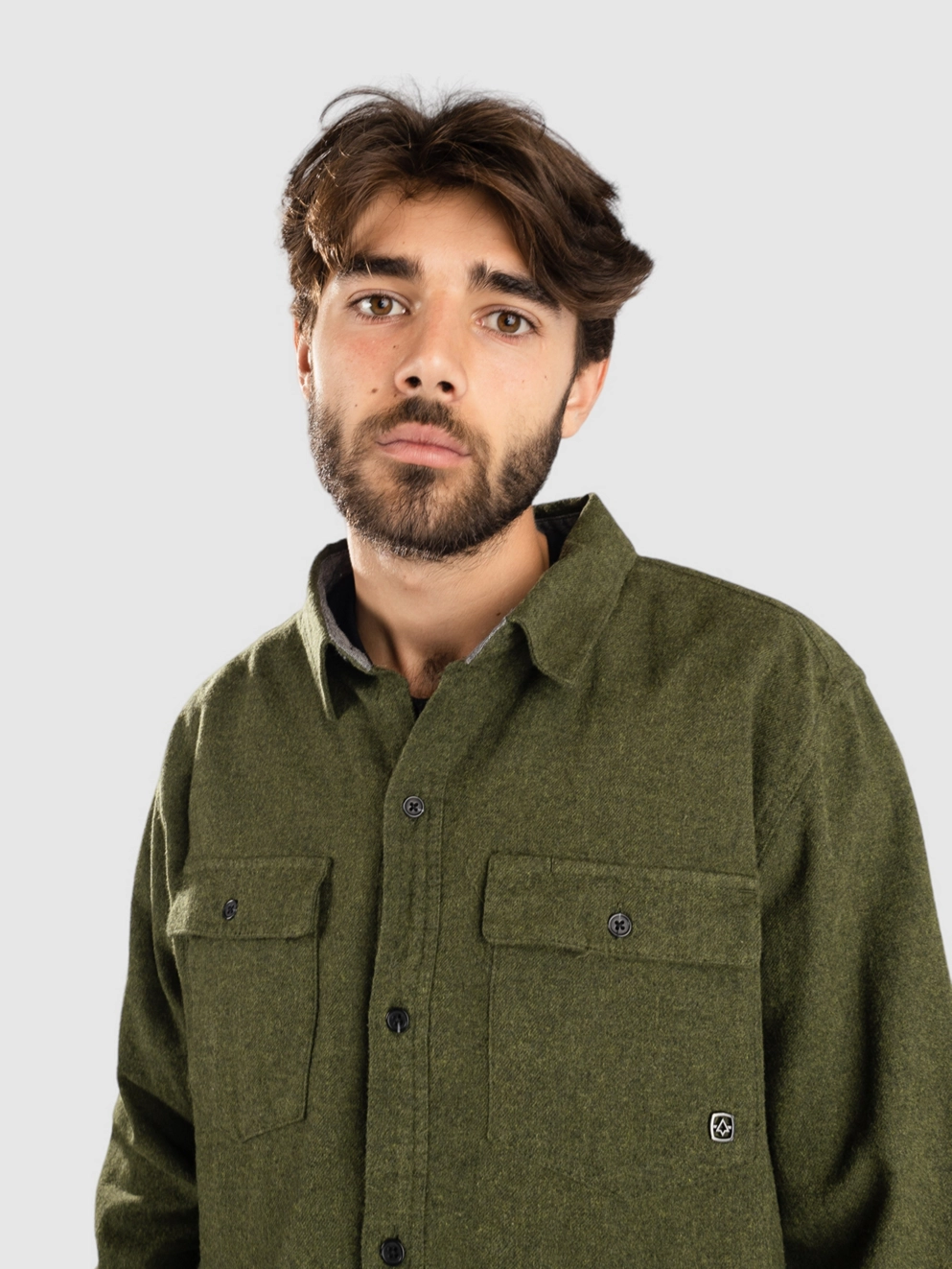 Coal Switchback Shirt olive heather blk htr