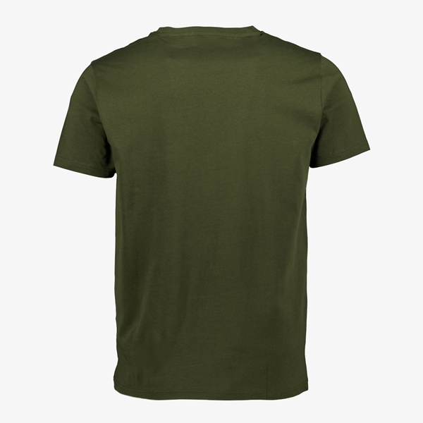 Unsigned heren T-shirt met print groen