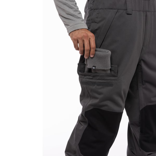 Pantalon snowboard 686 MNS HOT LAP INSULATED BIB CHARCOAL CLRBLK