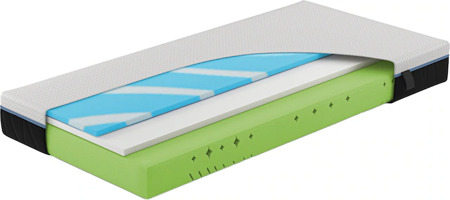 Hn8 Schlafsysteme Kaltschaummatratze »Royal Visco« 25 cm hoch 1 Stk. tlg. Schulterkomfortzone und GelTouch-Auflage für optimale Körperanpassung