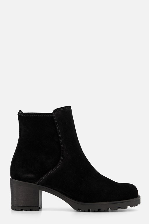 Gabor Enkellaarsjes zwart Suede