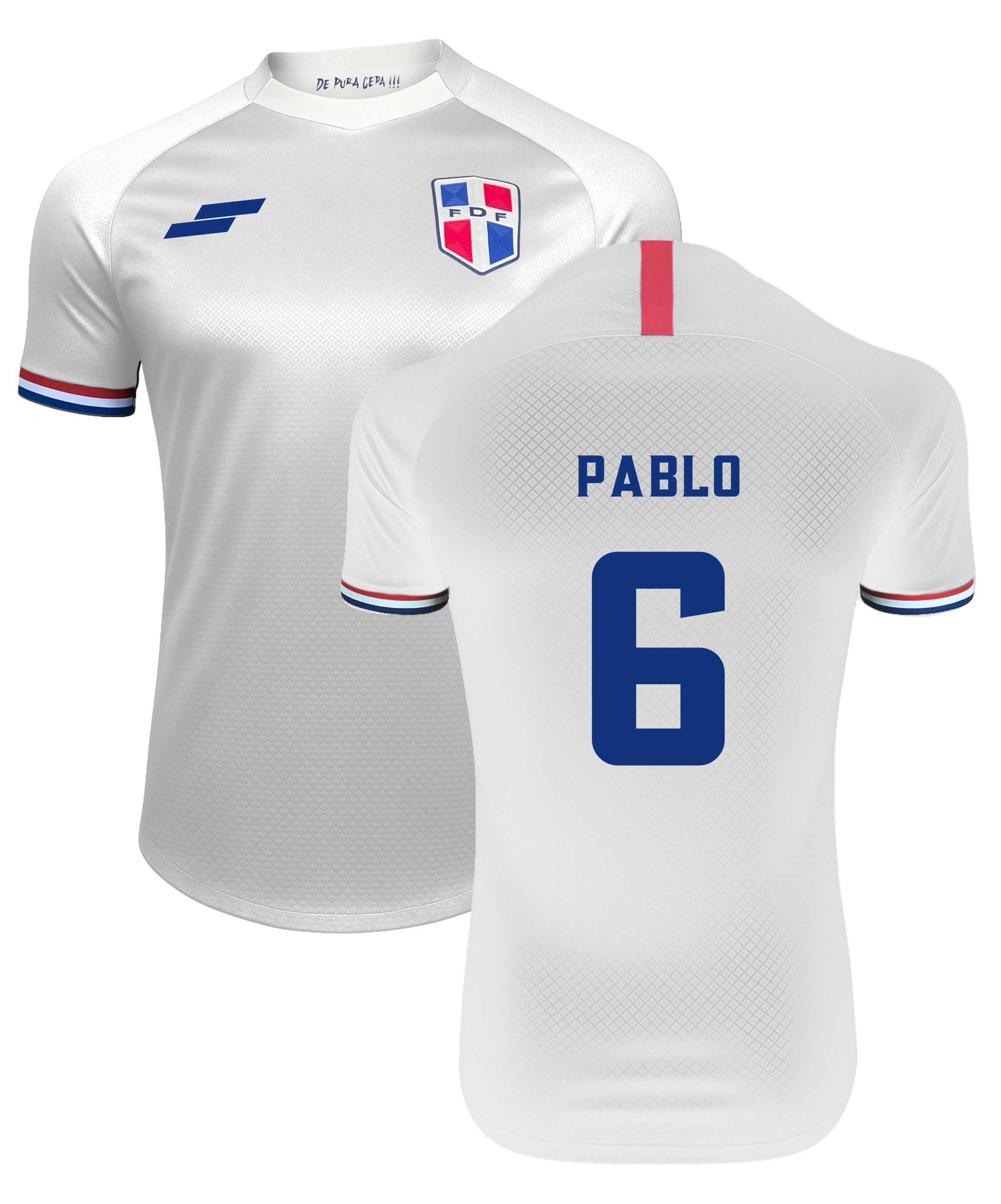 Dominicaanse Republiek Uitshirt 2025/26   Bedrukking Pablo Rosario - N