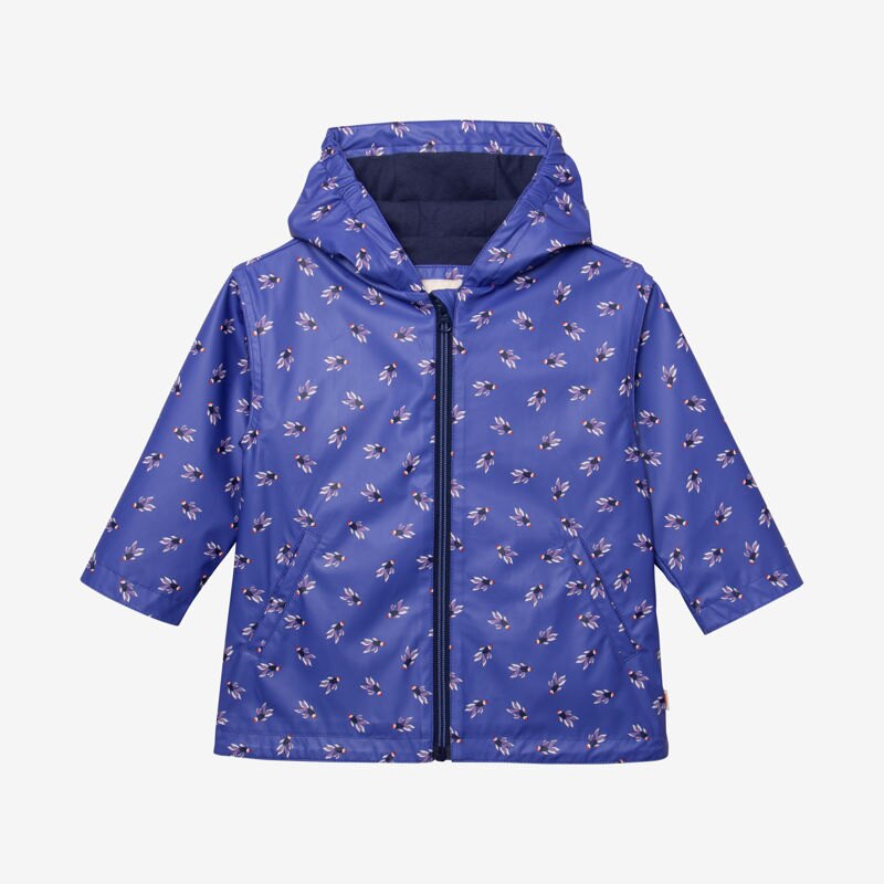 Parka fille poissons bleu Catimini Bleu