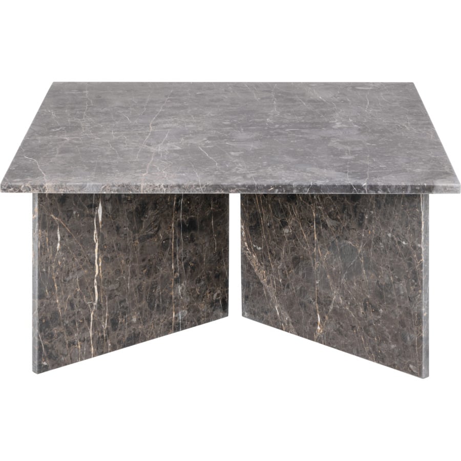 Salontisch Vega quadratisch Marmor hellbraun 90 x 90 x 42 cm
