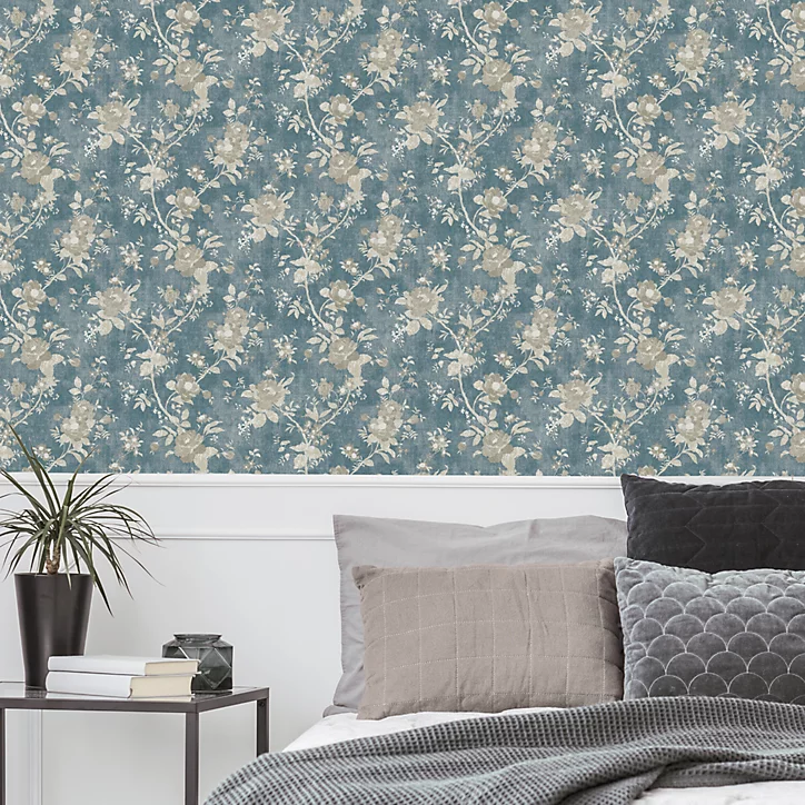 Papier peint Vinyle Intissé GoodHome Cuart ble