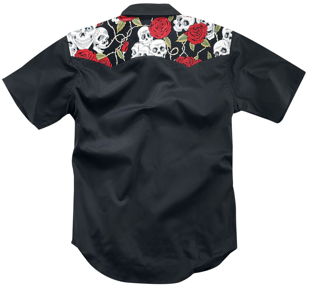 Skull Rose | Banned Chemise manches courtes