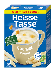 Erasco 36x Heisse Tasse Spargel á 19,6g=705,6g MHD:28.4.26