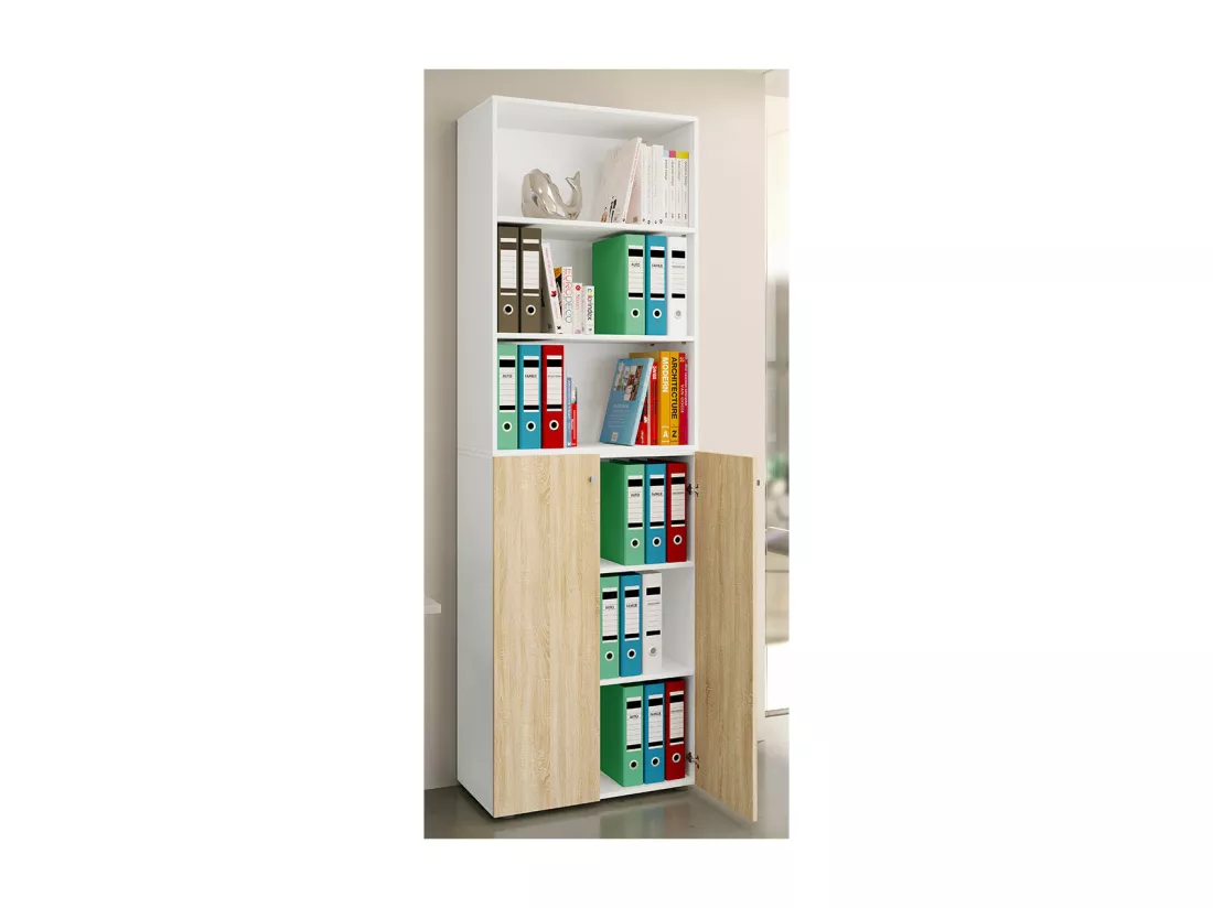Armoire de bureau Armoire à dossiers Étagère Lona 6f