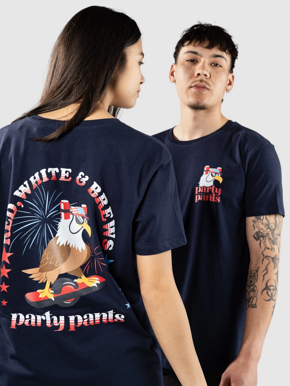 Party Pants Shred Eagle T-Shirt navy
