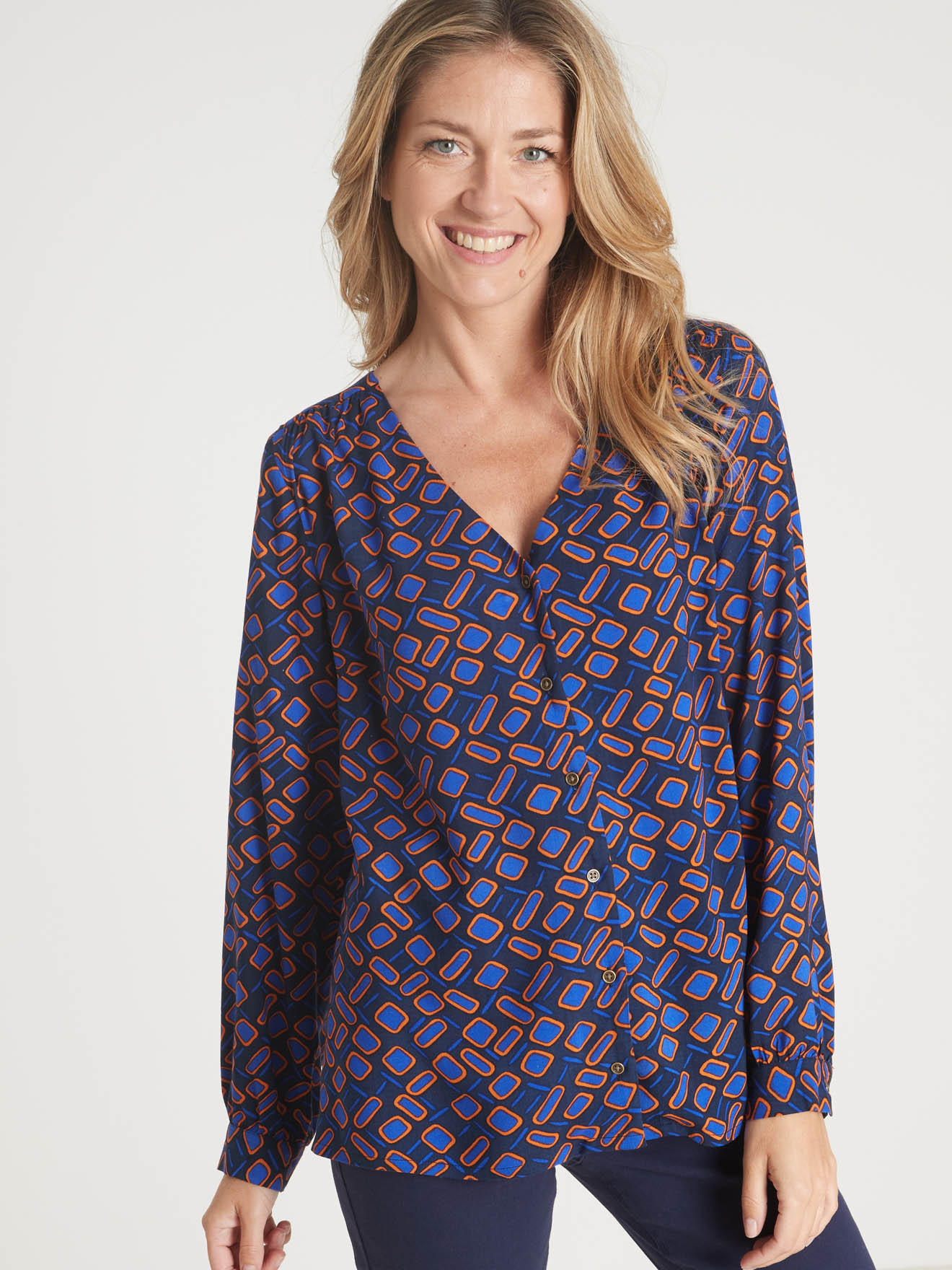 Blouse fluide encolure V