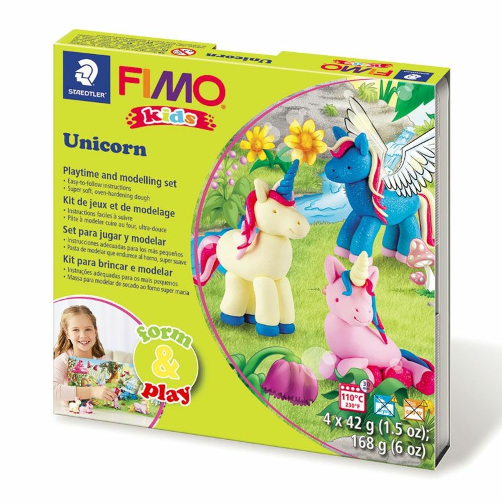Coffret pâte polymère - licorne