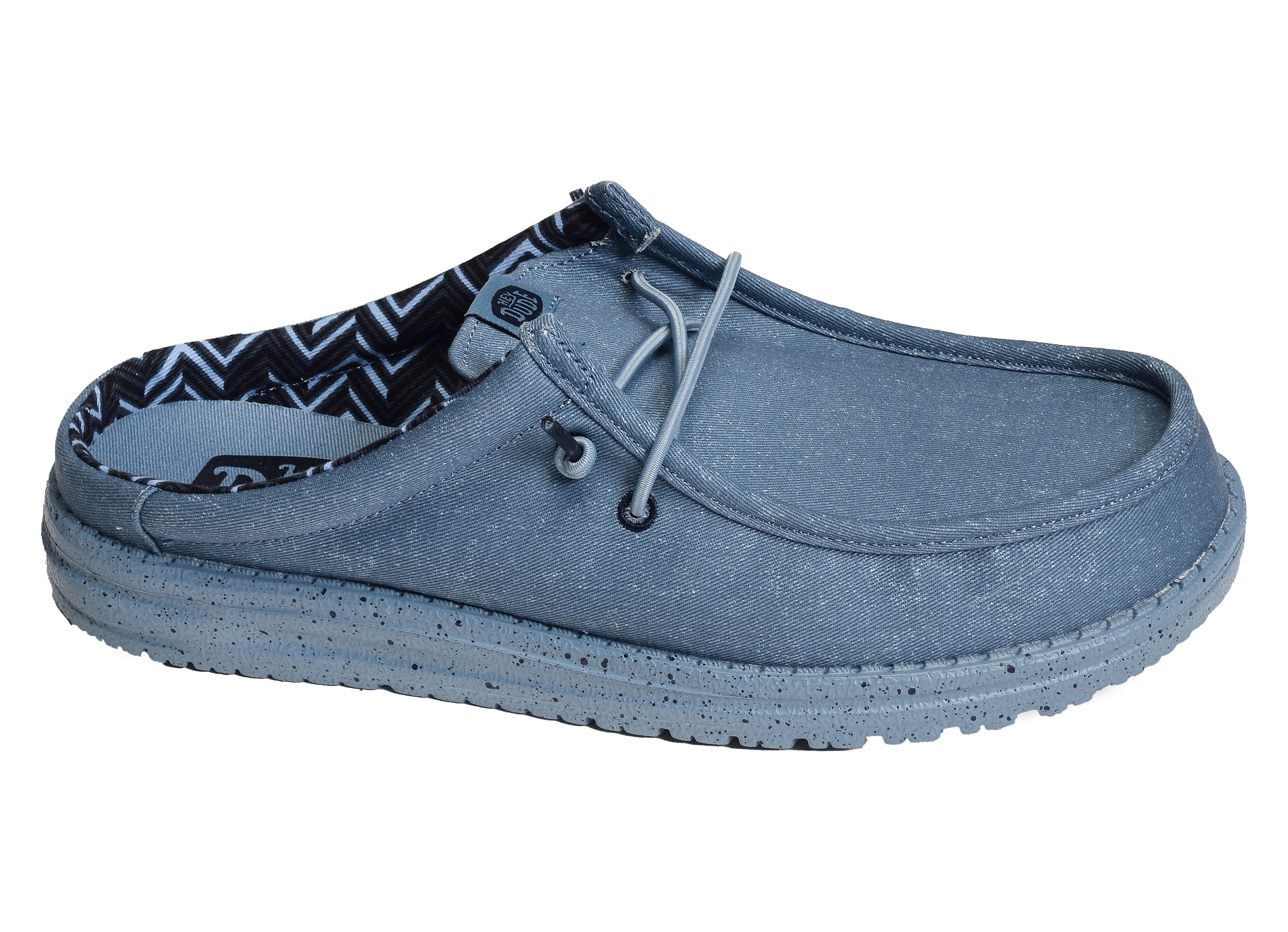 Wally slip canvas bleu