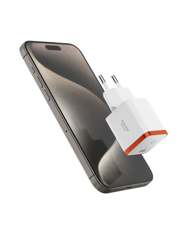 (30W) USB C Essential Ladegerät Netzteil Power Delivery (ACH08449) - Weiss