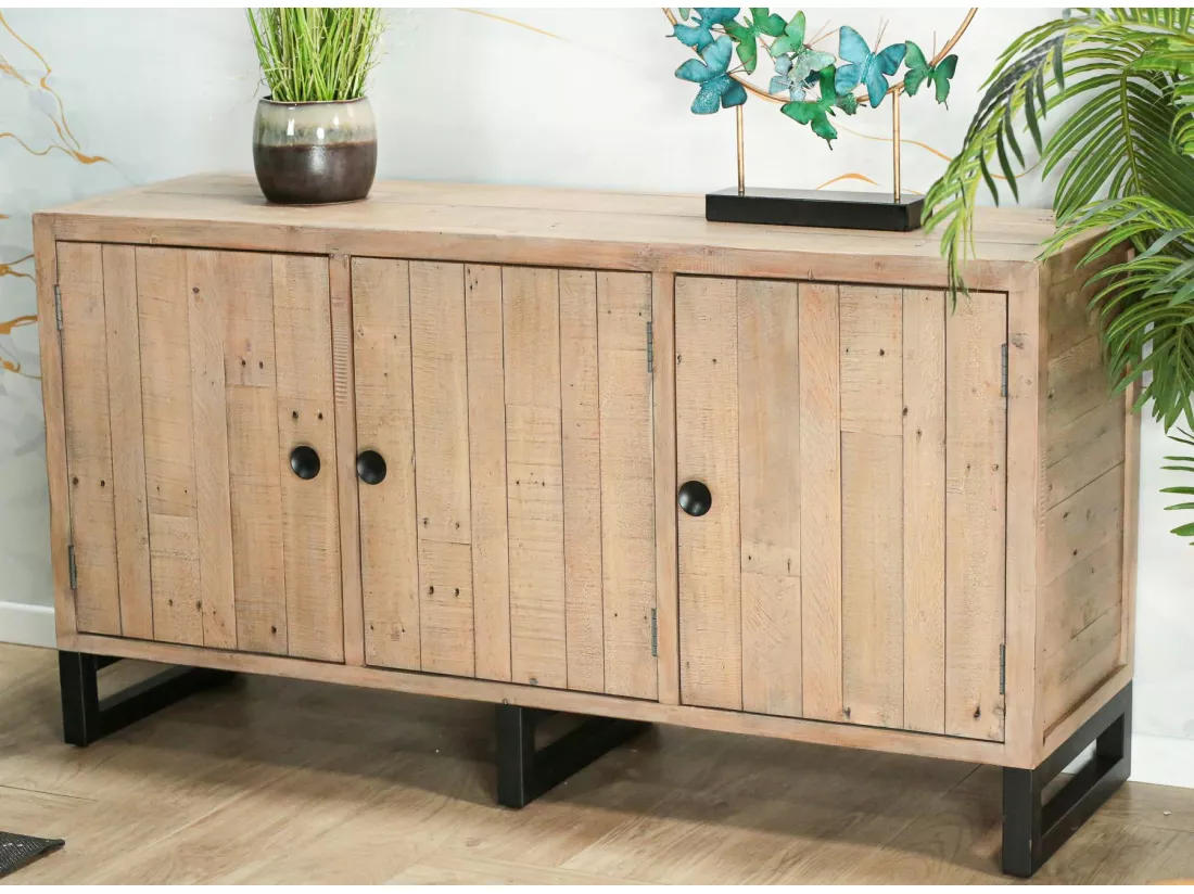 Buffet en bois recyclé 3 portes AUCKLAND