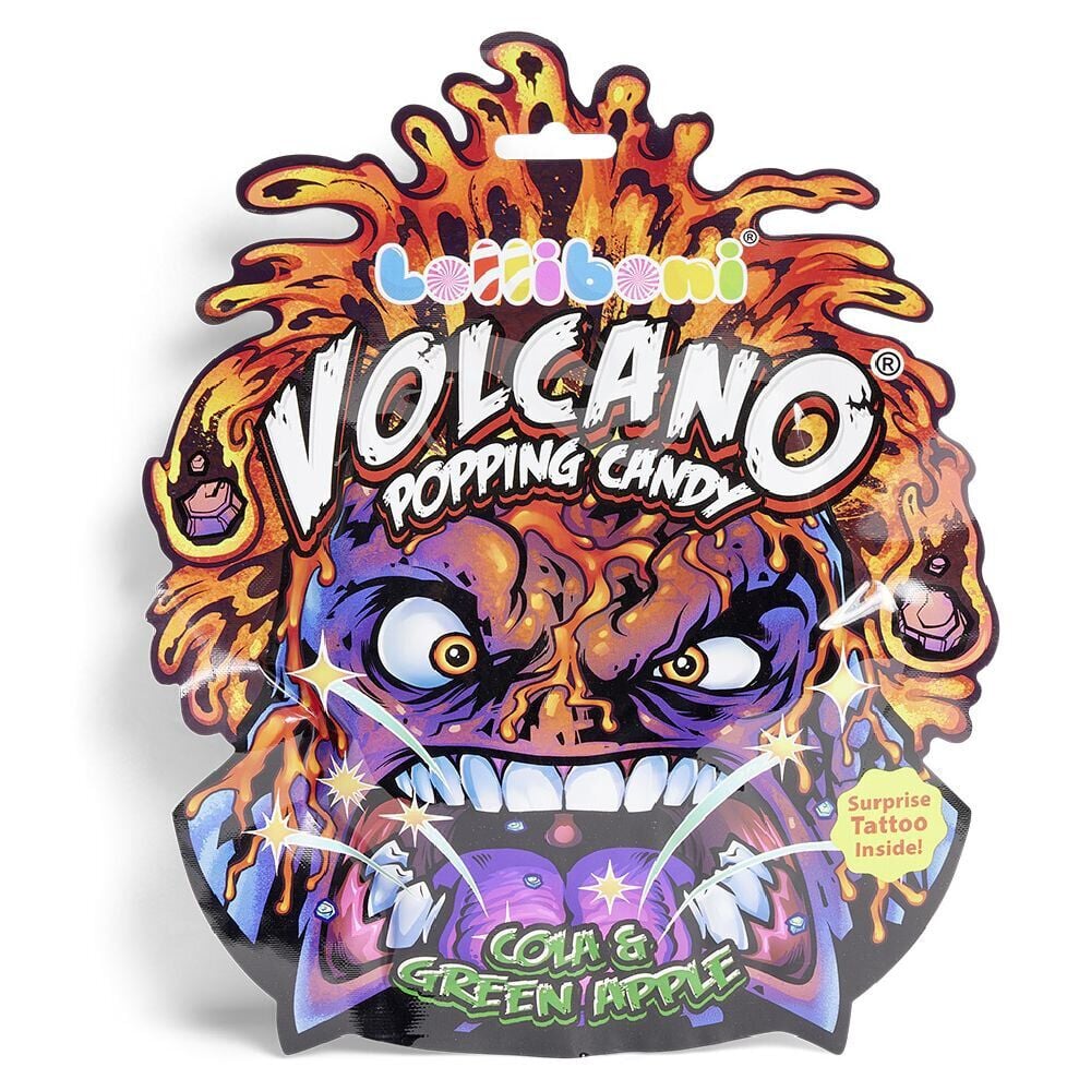 Bonbon pétillant x12 cola et pomme verte avec 1 tatouage