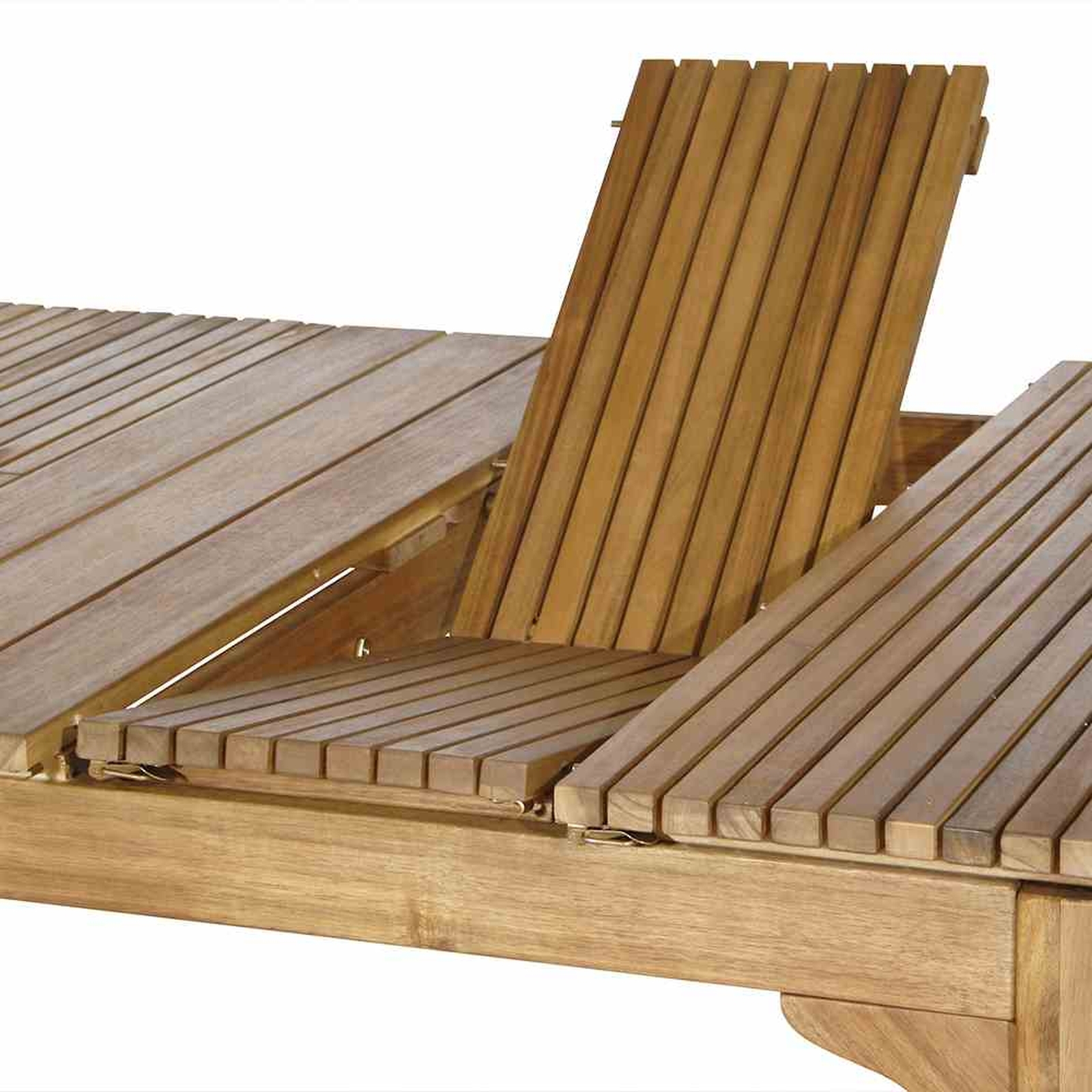 Tisch FALUN - natur - Akazie - ausziehbar
