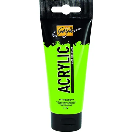 SOLO GOYA Acrylic Gelbgrün 100 ml Tube