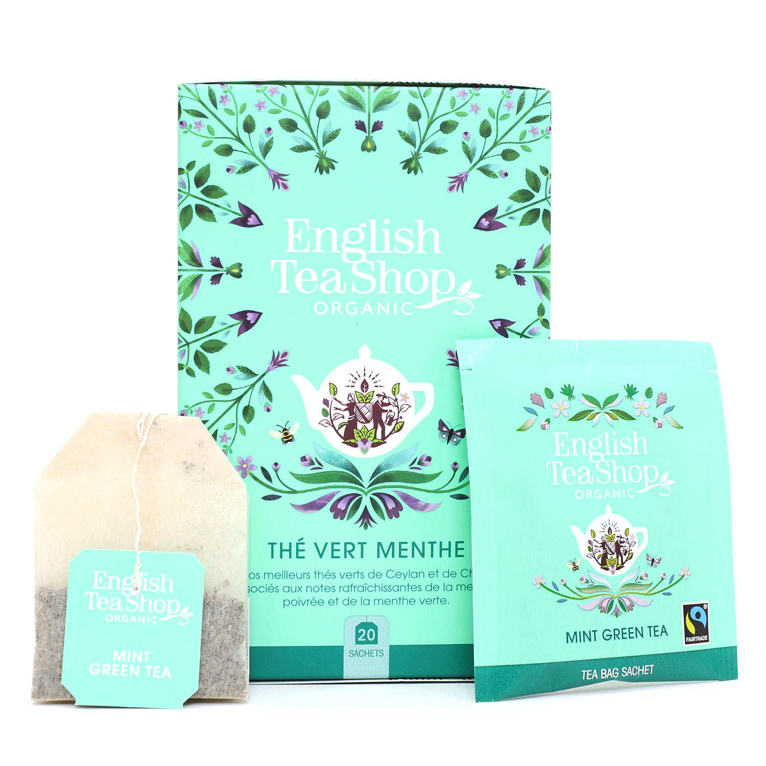 Thé vert menthe bio en sachets