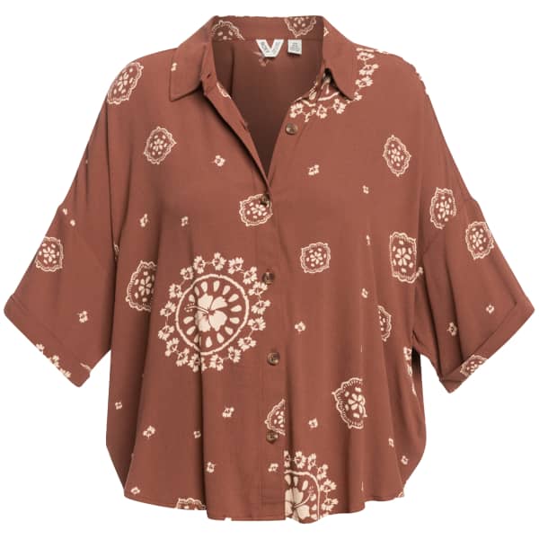 Chemise ROXY BEACH NOSTALGIA W ROOT BEER BACAN BANDANA
