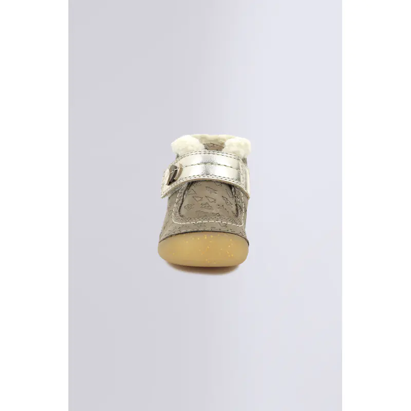 SO SCHUSS TAUPE OR FANTAISIE BOTTILLONS Cuir Fille