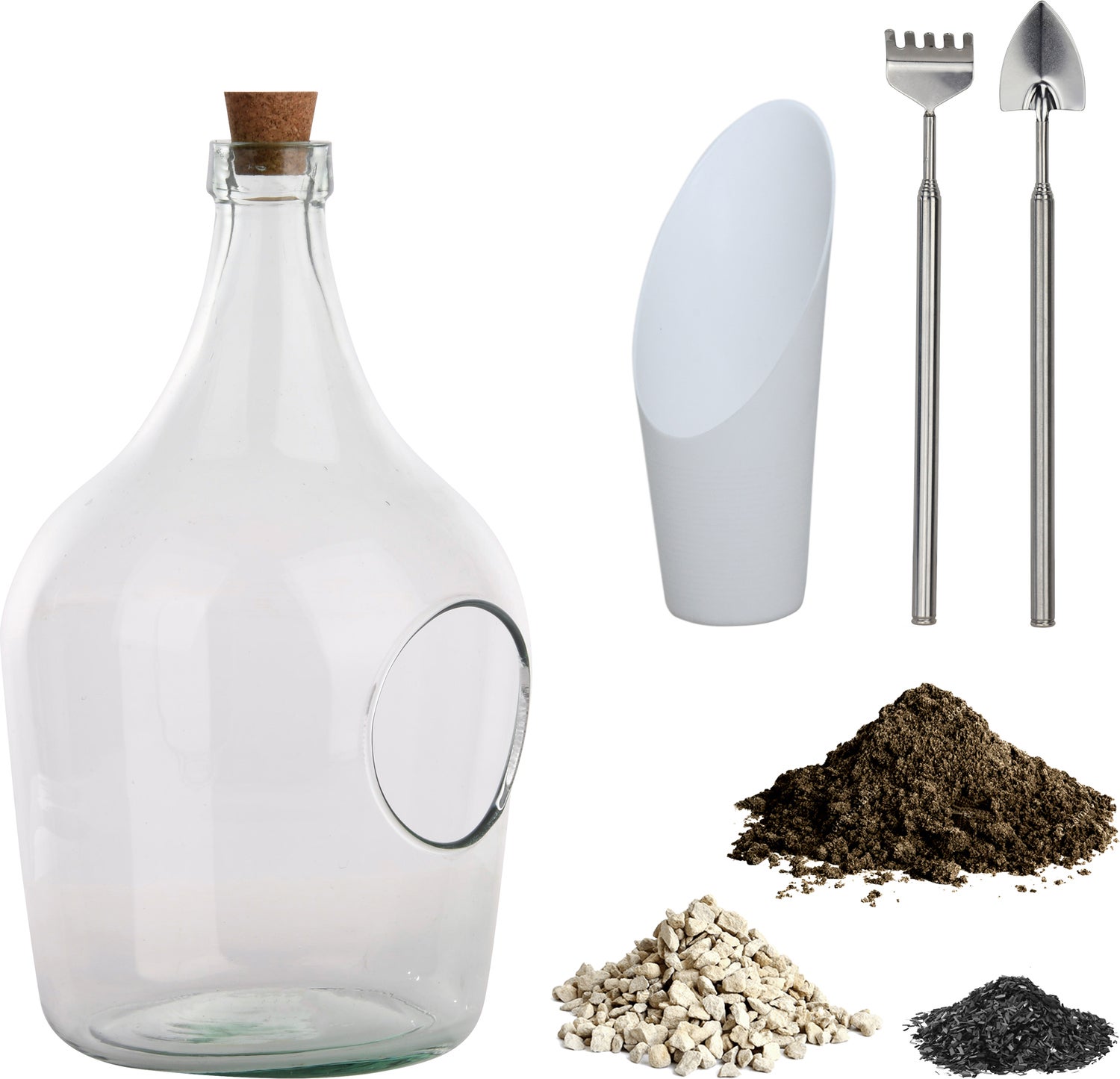 Esschert Design plant terrarium set 3 L