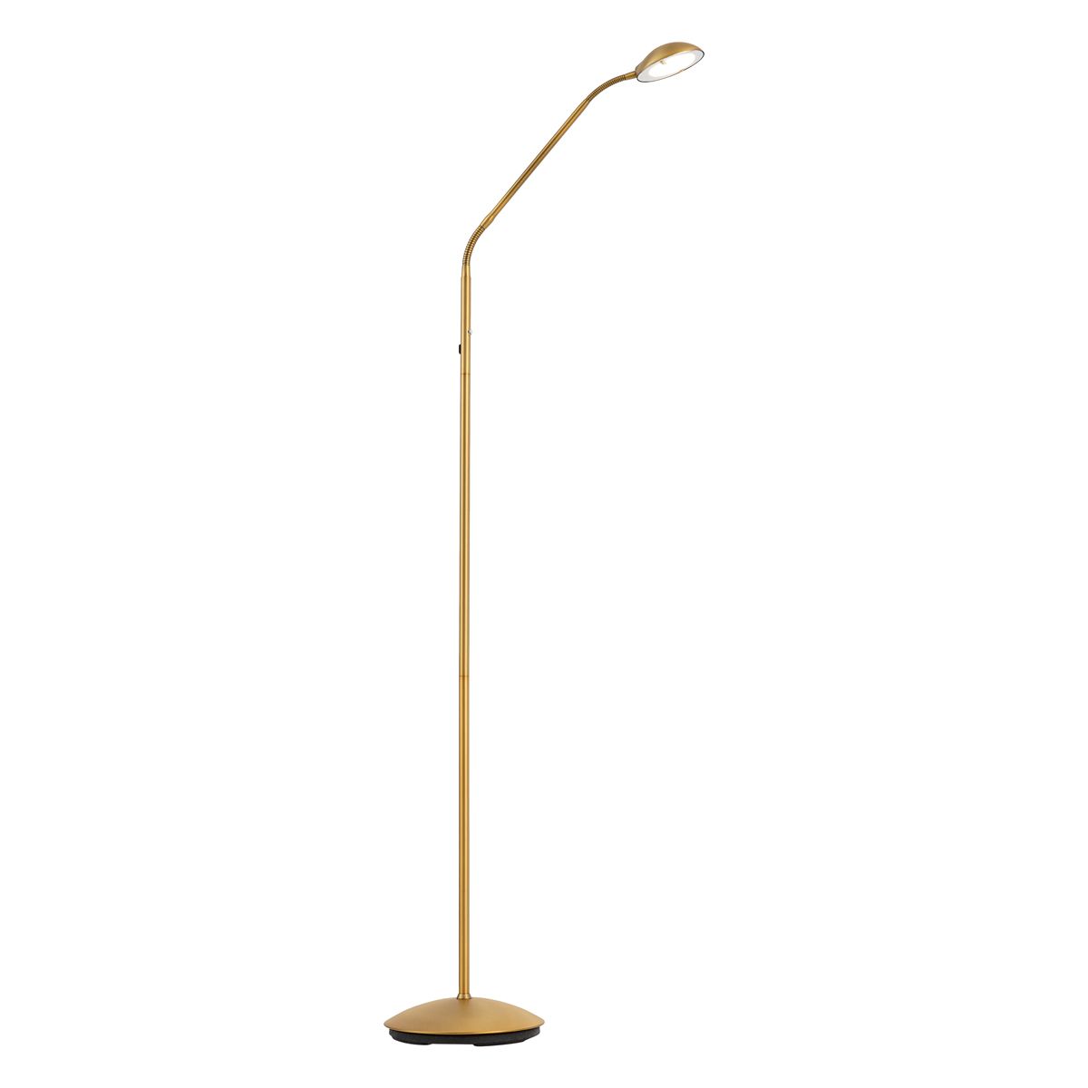 Moderne vloerlamp brons incl. LED 3-staps dimbaar oplaadbaar - Waldorf