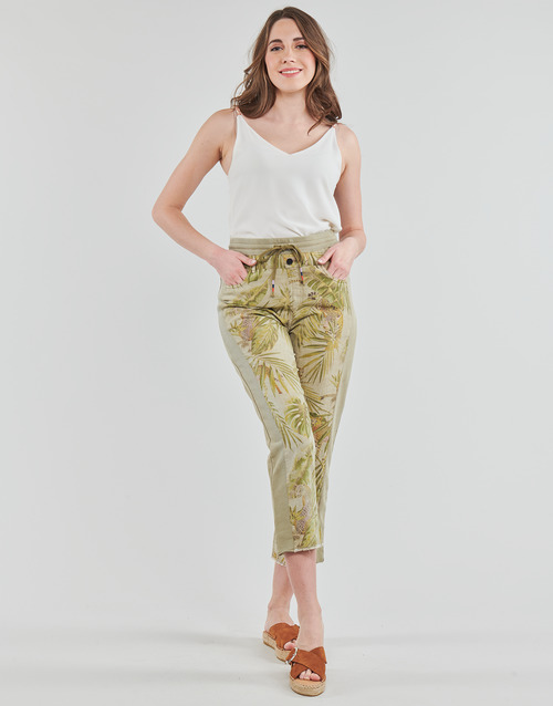 Desigual - PANT_JUNGLE - kaki / Multicolore