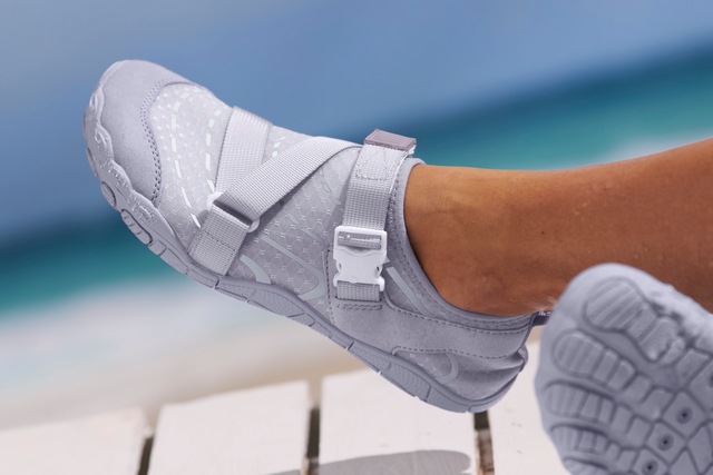 Venice Beach Badeschuh  Aquaschuh, Slipper, Wasserschuh mit Klettverschluss VEGAN