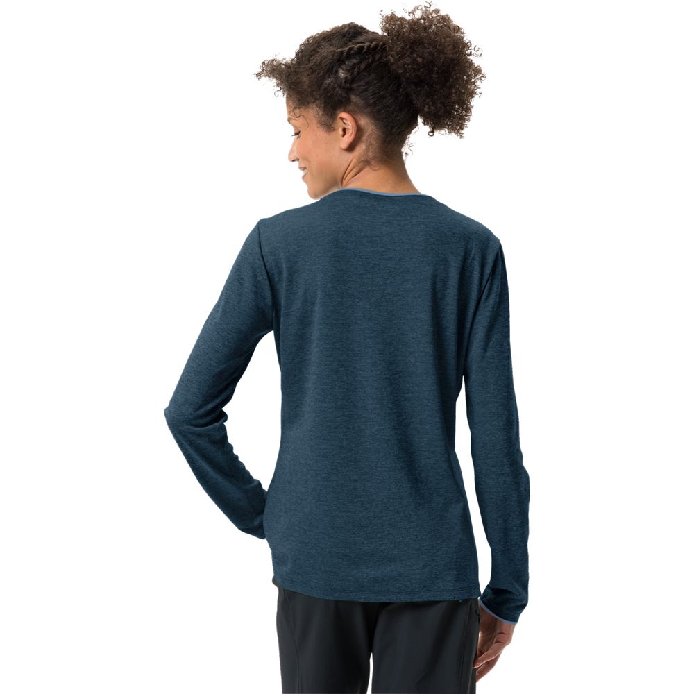 VAUDE Essential Longsleeve Damen dark sea uni