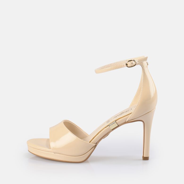 Ronja Sandales à talon vegan, beige