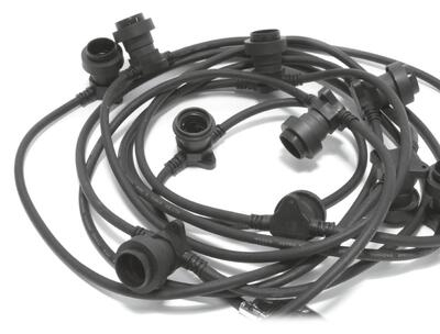 (10m) 10 LED's Party Deko Lichterkette Glühbirnen Outdoor Beleuchtung IP55 (230V) - Bunt