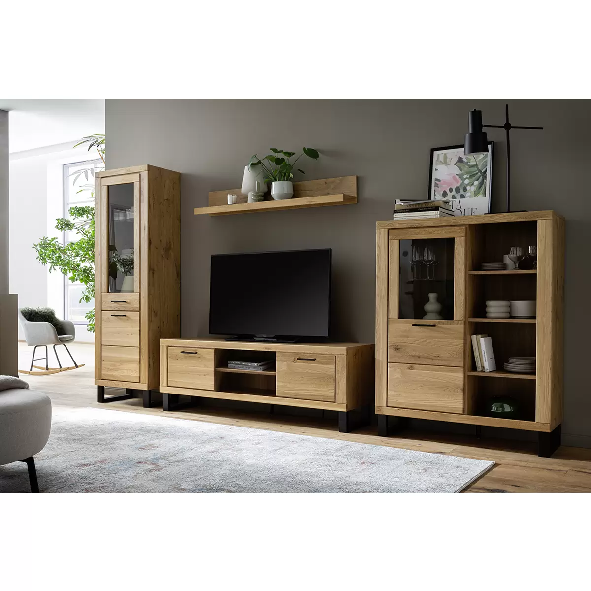 TV-Element Kambo Eiche,schwarz